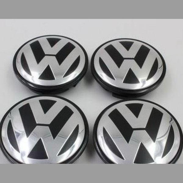 65 mm Středové krytky pokličky loga Volkswagen VW 3B7601171