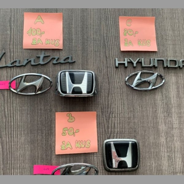 Hyundai - nápisy a znaky